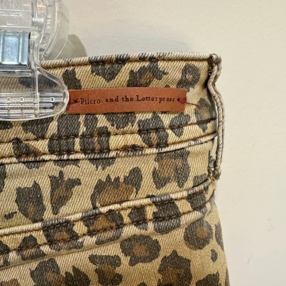 Anthropologie Leopard Print Shorts - Brown - Picture 3 of 7